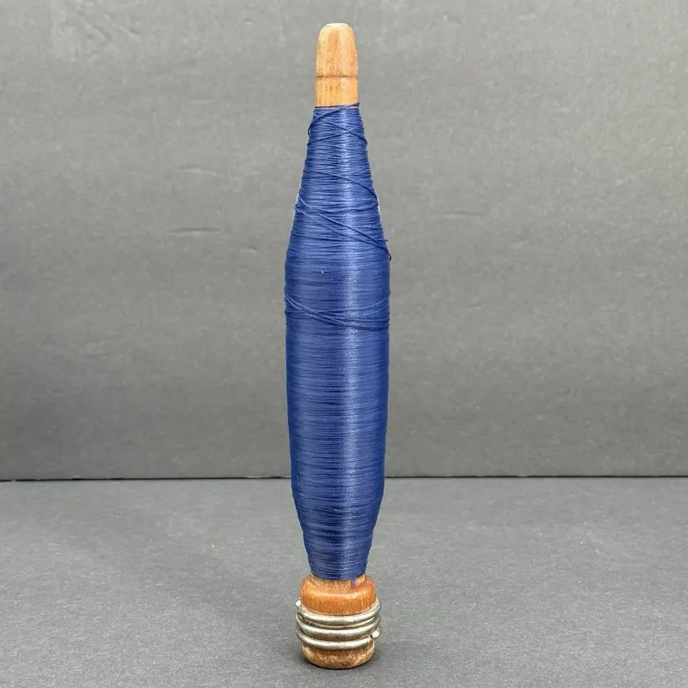 Set Of 5 Vintage Wooden Yarn Thread Wool Spool Spindle Bobbin Wood Loom 8''/9''